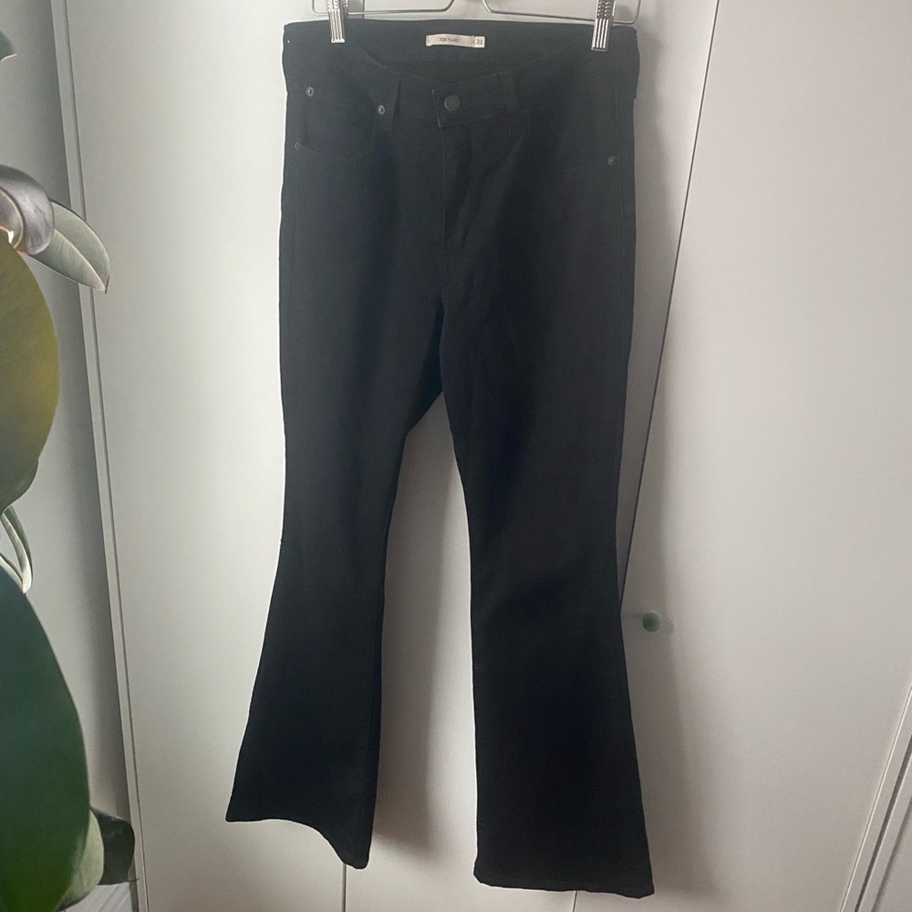 Levi's Black Flare & Wide Leg Jeans